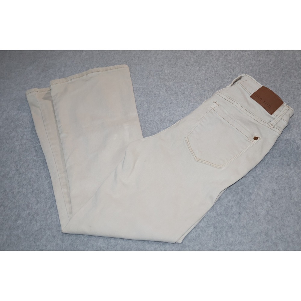 Judy Blue Jeans Womens 7/28 Tan Garment Dyed Flare Leg JB88188-OFFWHT